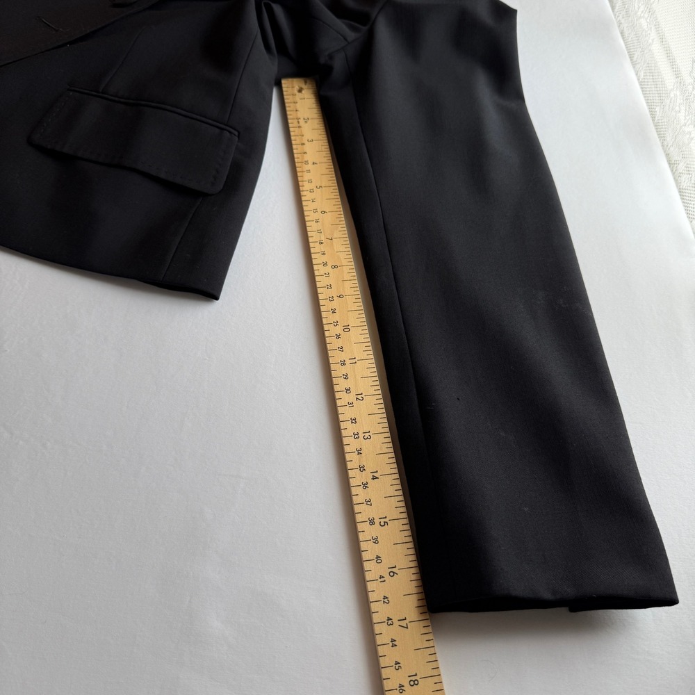 Anne Klein Suit Black Wool Blend 3-Button Blazer Jacket 12P Petite - Picture 13 of 14